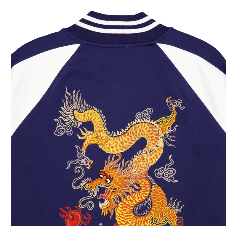 Lunar New Year Dragon Fleece Jacket Dark Cobalt / Nevis
