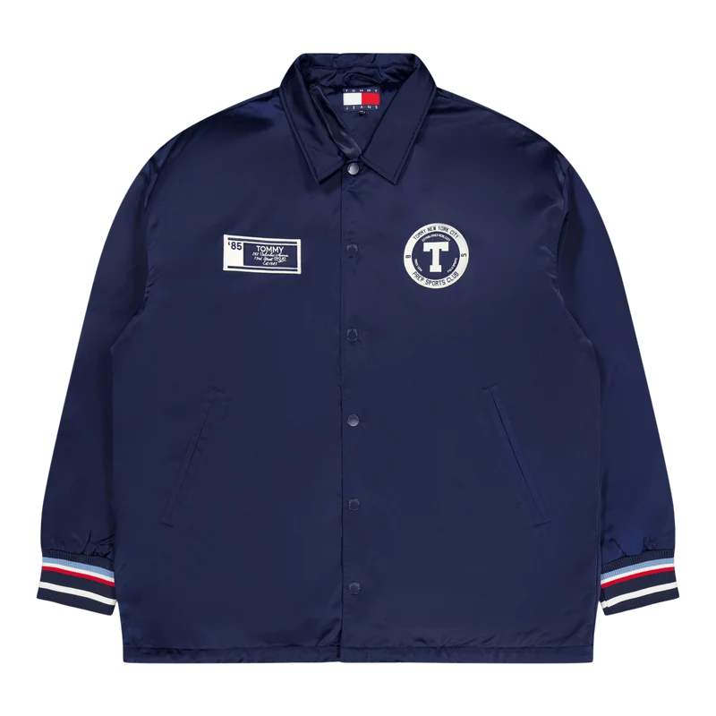 Tjcu Long Varsity Coach Jacket Carbon Navy