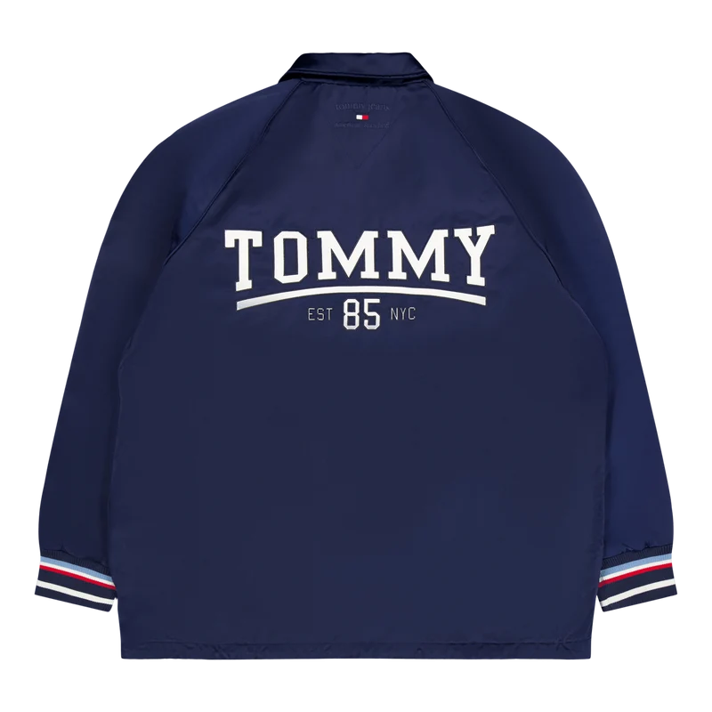 Tjcu Long Varsity Coach Jacket Carbon Navy