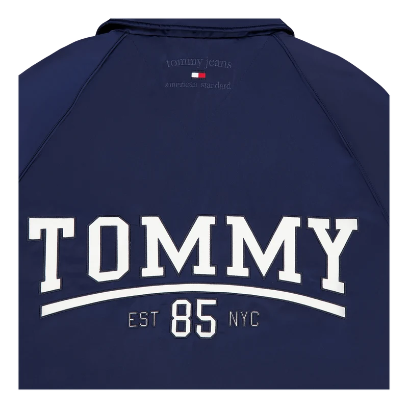 Tjcu Long Varsity Coach Jacket Carbon Navy