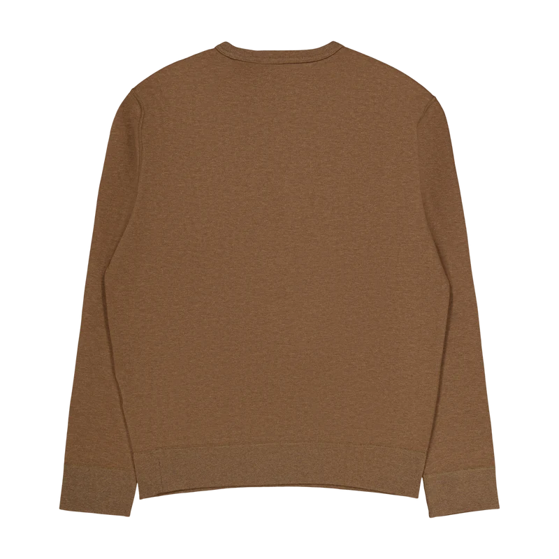Marled Double-Knit Sweatshirt Cedar Heather