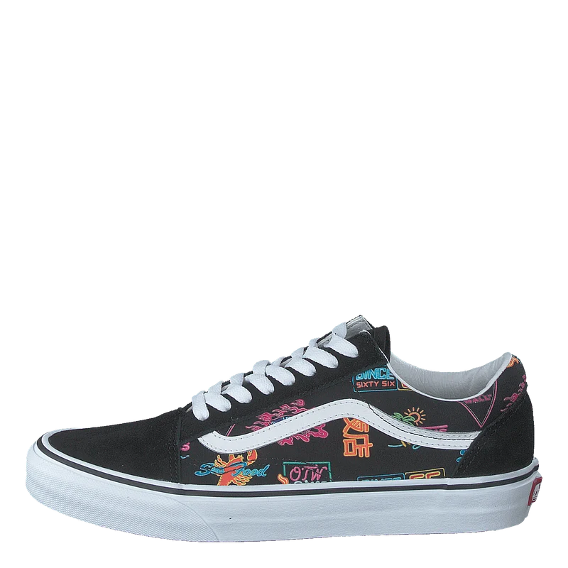 Ua Old Skool (vans Market) Black/neon