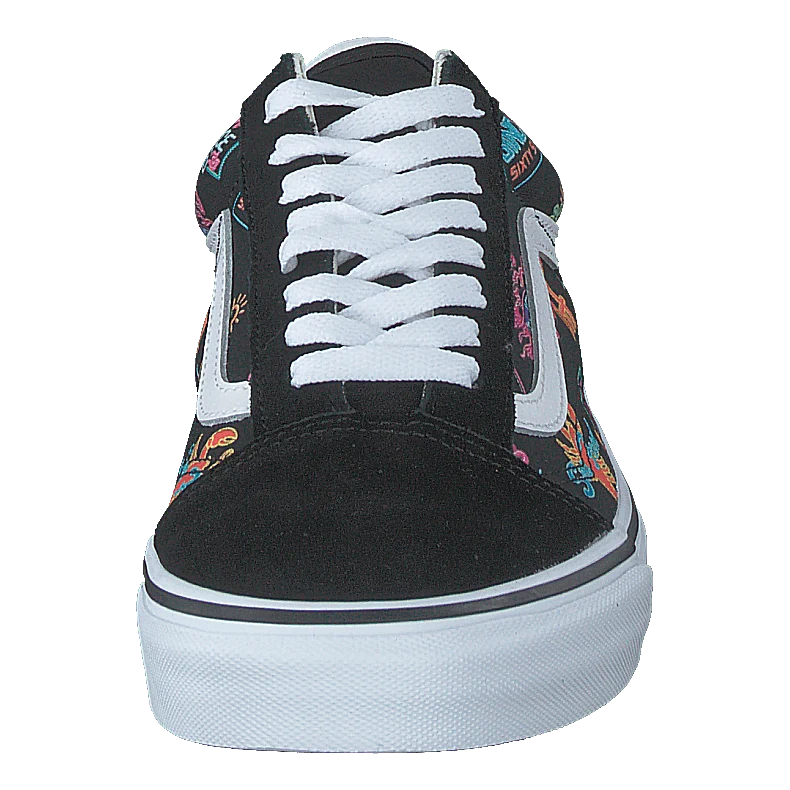 Ua Old Skool (vans Market) Black/neon