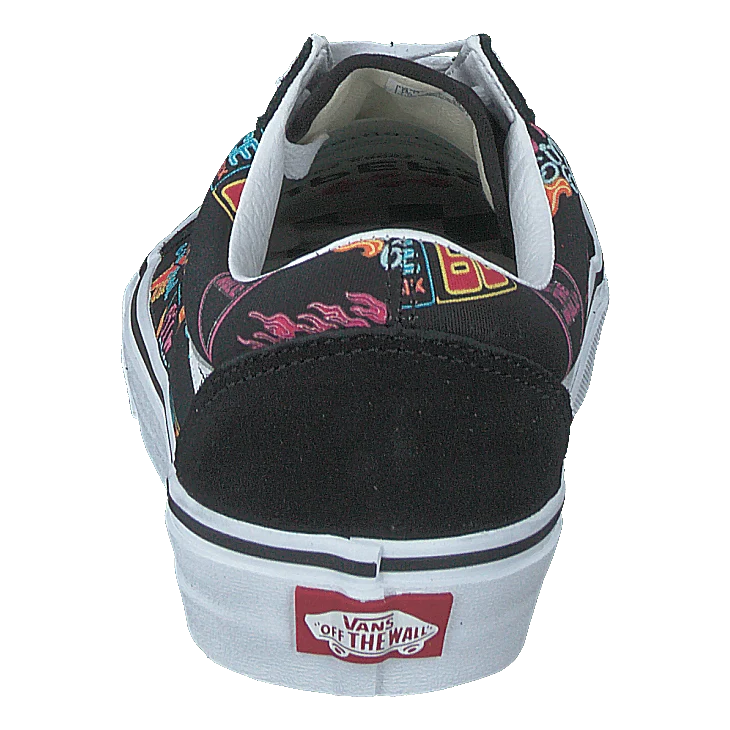 Ua Old Skool (vans Market) Black/neon
