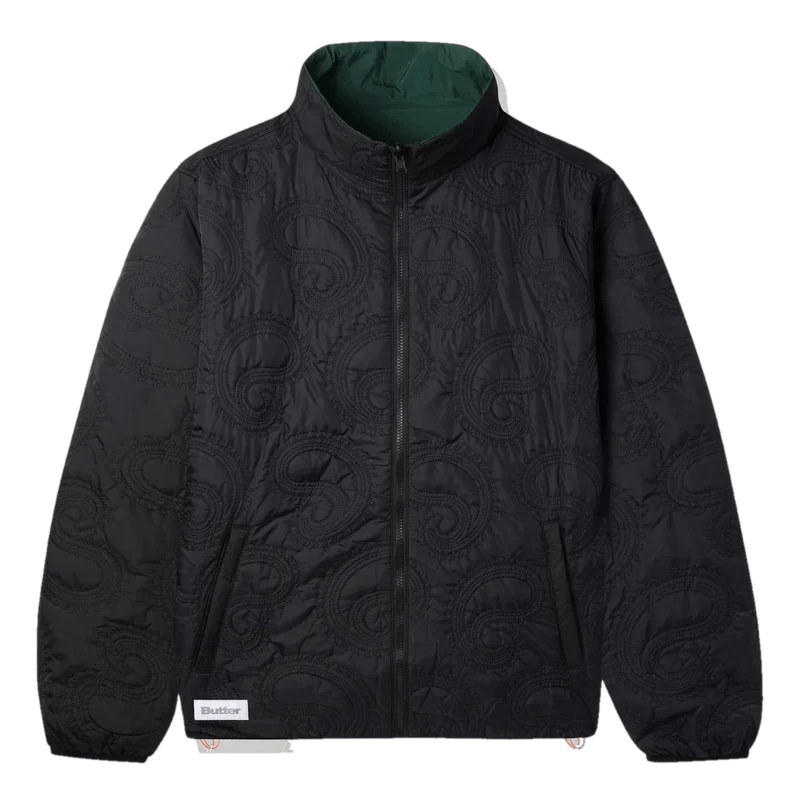 Paisley Reversible Puffer Jack Black