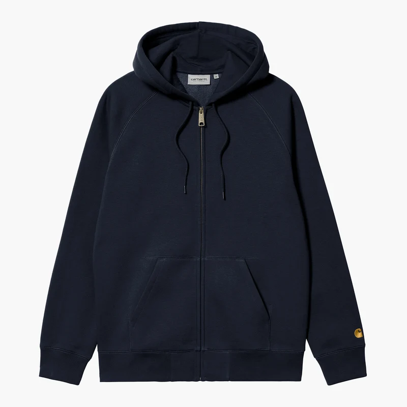 Hooded Chase Jacket Dark Navy / Gold