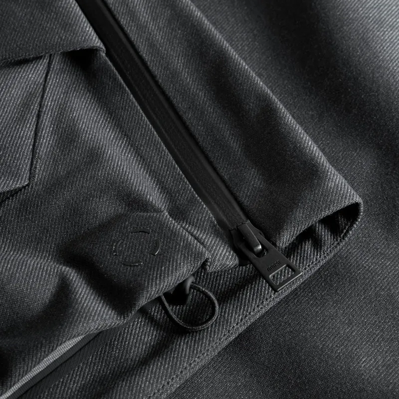 Textured Twill Gore-tex 3l Sta Charcoal Grey