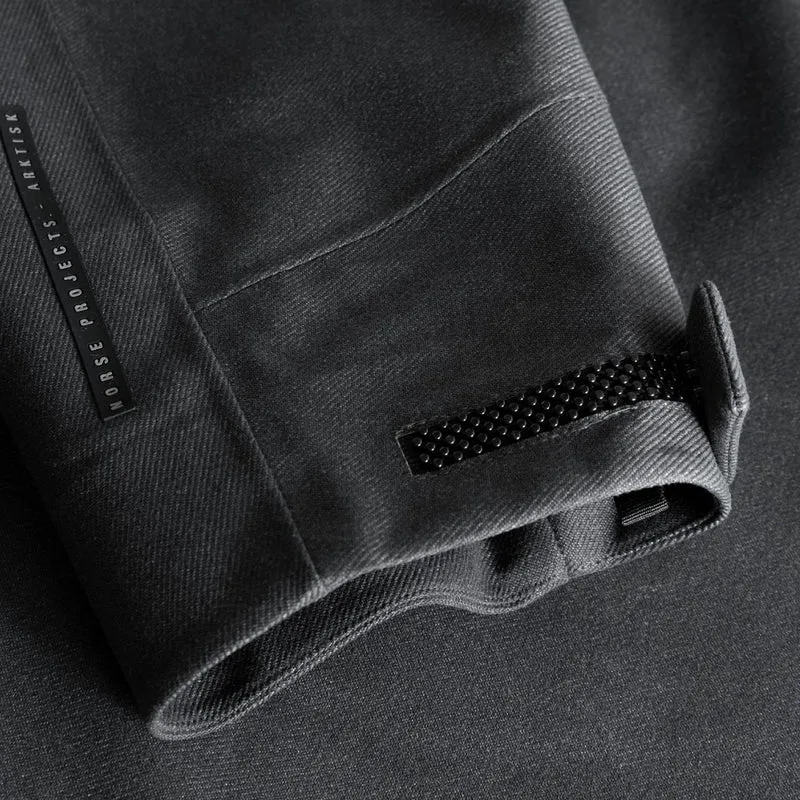 Textured Twill Gore-tex 3l Sta Charcoal Grey