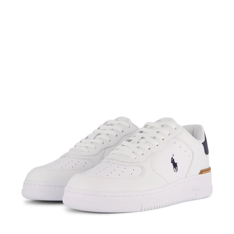 Masters Court Leather Sneaker White/Navy PP