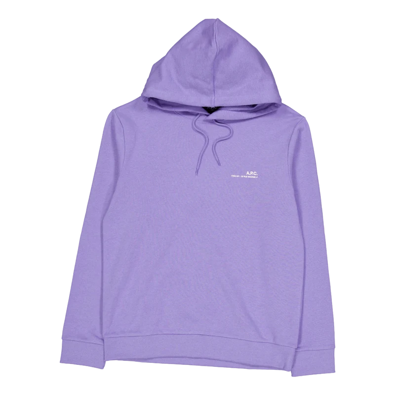 Hoodie Item H Overdye Piq - Violet Chine