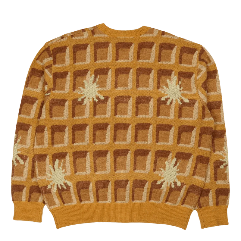 Waffle Cardigan Waffle Print