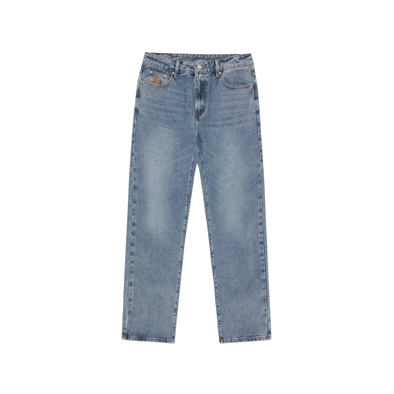 Diamond & Dollar Embroidered D Stonewash Blue