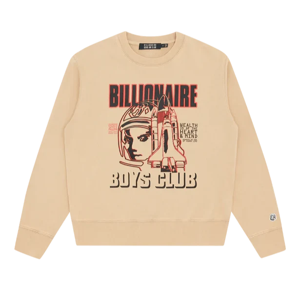 Space Program Crewneck Light Tan