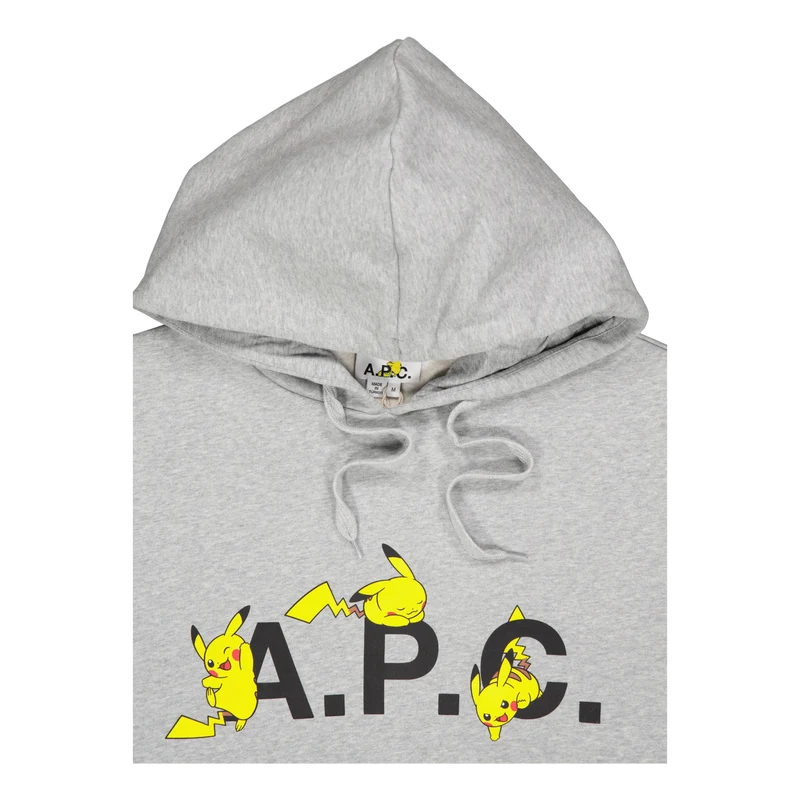 Hoodie Pokémon Pikachu Plb- Gris Clair Chine