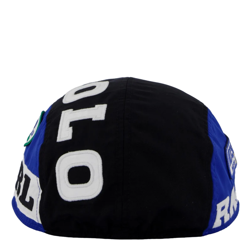 Color-Blocked Long-Bill Cap Polo Black / Sapphire Star