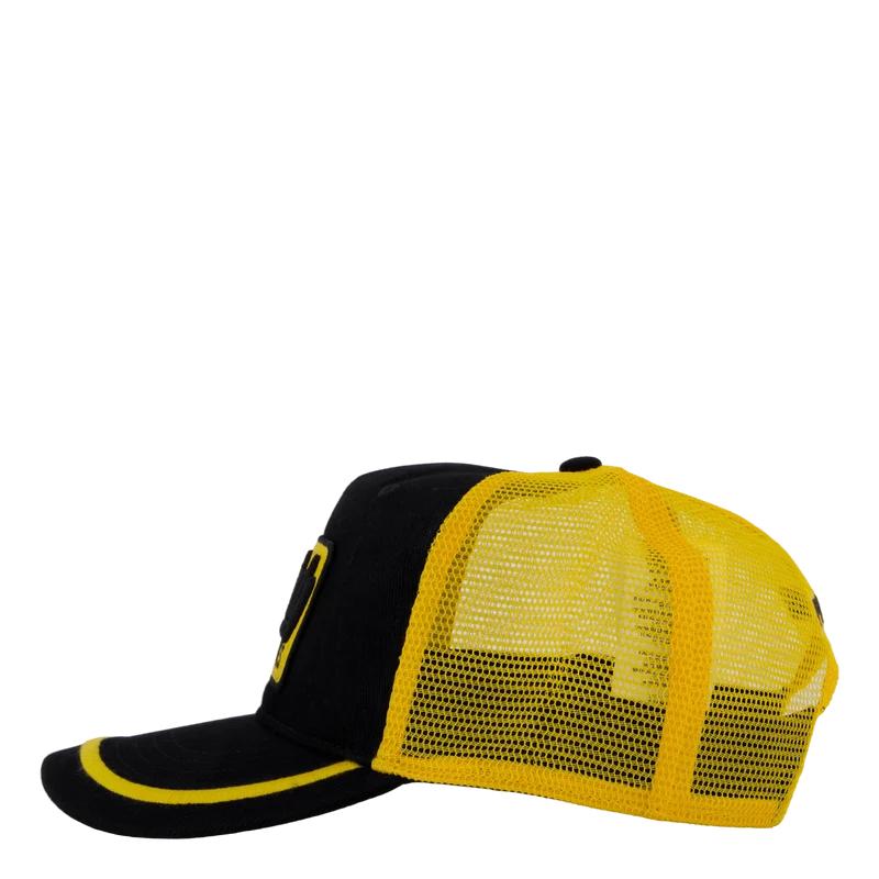 Racing-Patch Twill Trucker Cap Polo Black Multi