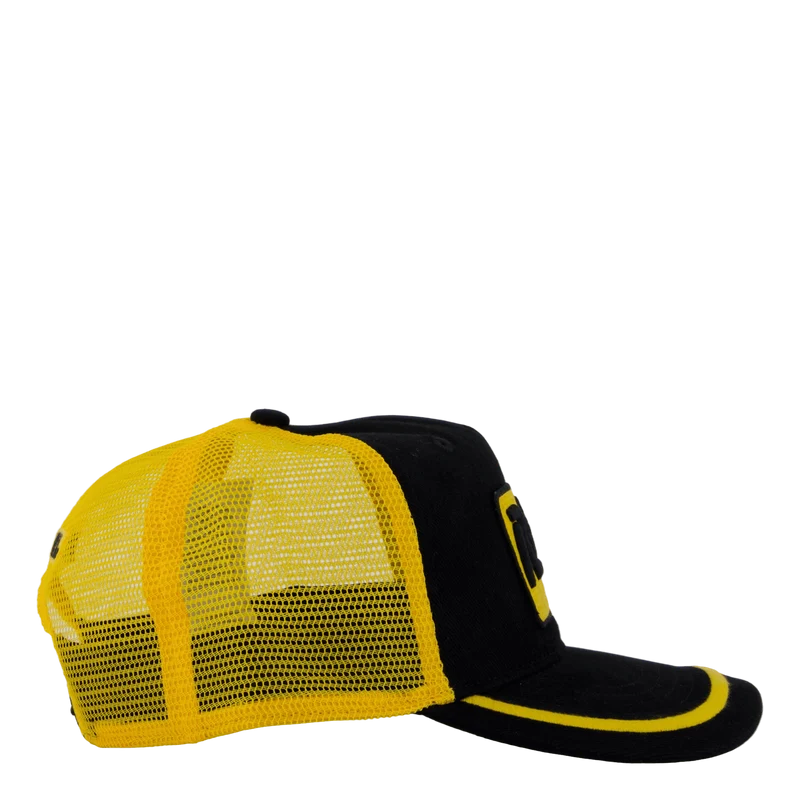 Racing-Patch Twill Trucker Cap Polo Black Multi