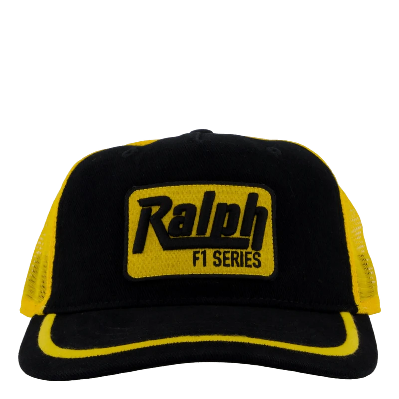 Racing-Patch Twill Trucker Cap Polo Black Multi
