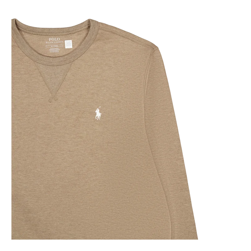 Marled Double-Knit Sweatshirt Dark Taupe Heather