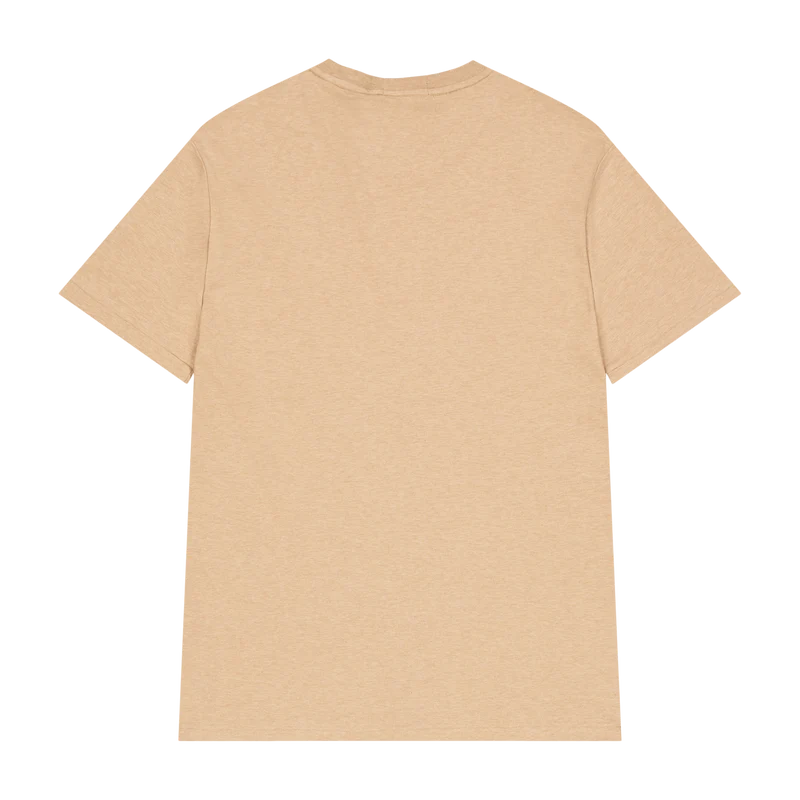 Custom Slim Fit Soft Cotton T-Shirt Classic Camel Heather