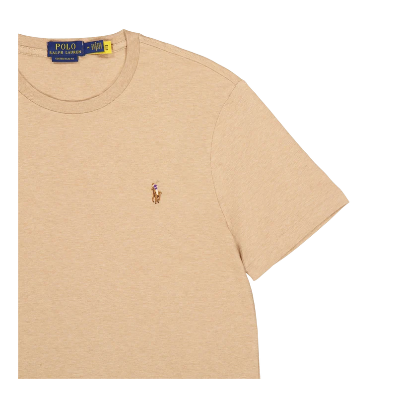 Custom Slim Fit Soft Cotton T-Shirt Classic Camel Heather