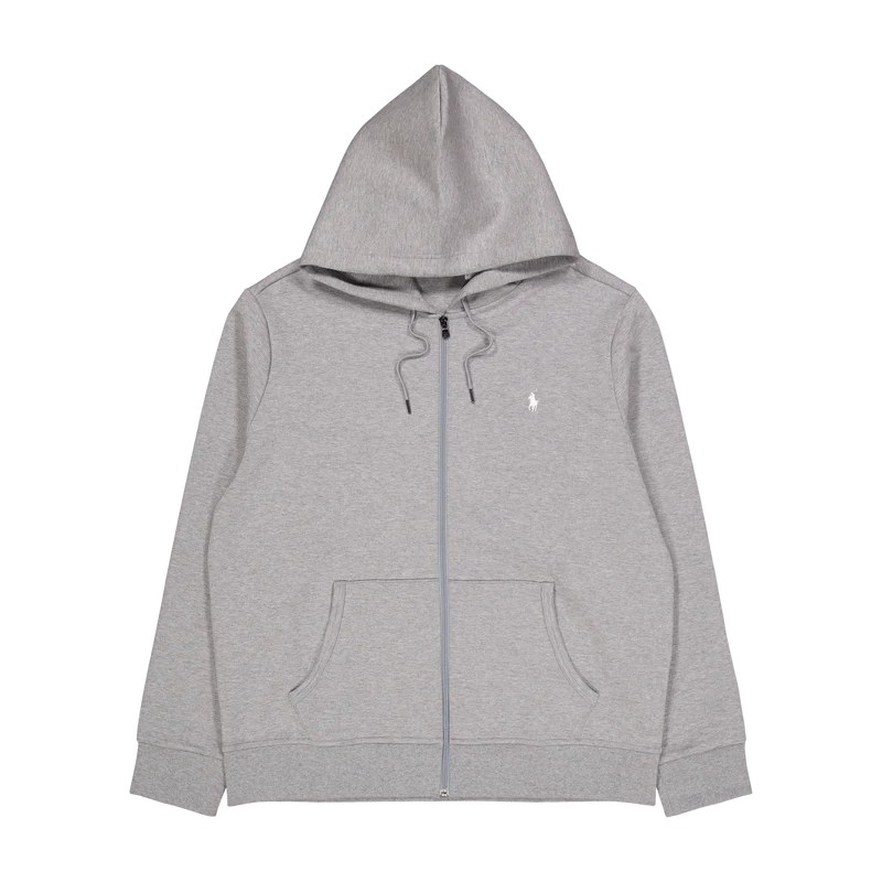 Double-Knit Full-Zip Hoodie Steel Heather