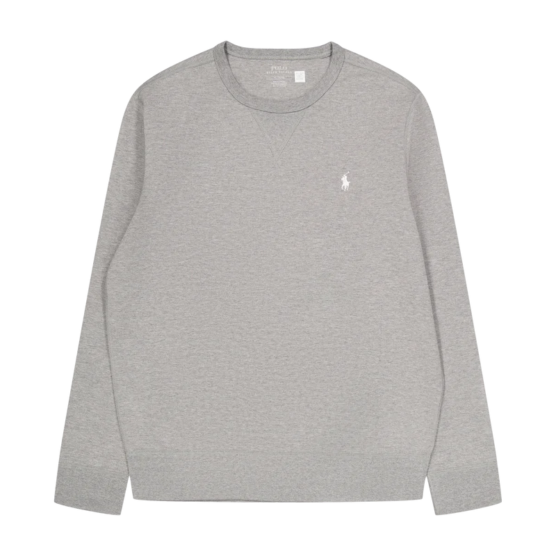 Marled Double-Knit Sweatshirt Steel Heather