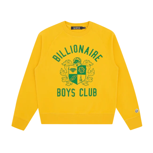 Crest Logo Crewneck Yellow