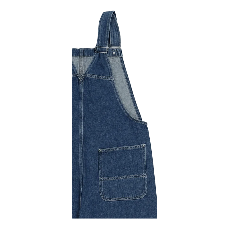 W' Bib Overall Straight Blue