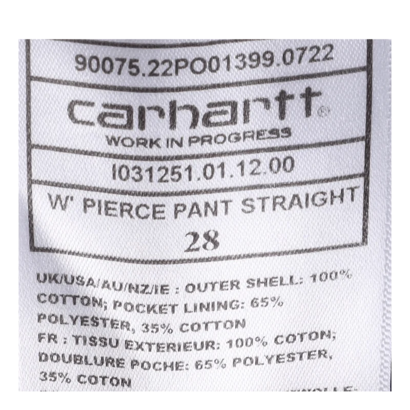 W' Pierce Pant Straight Blue