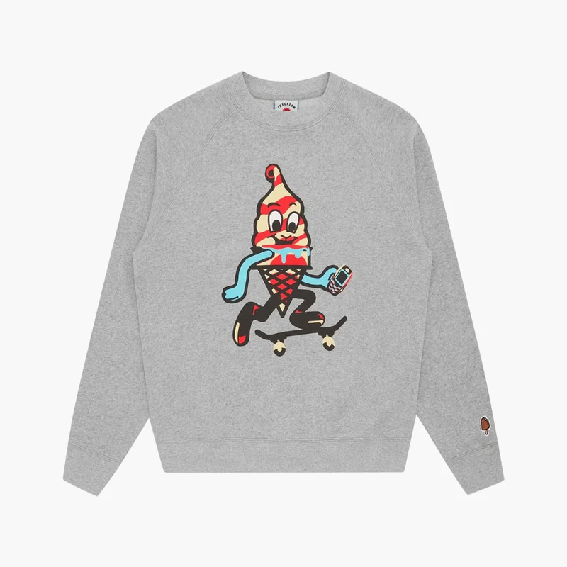 Skate Cone Crewneck Heather Grey