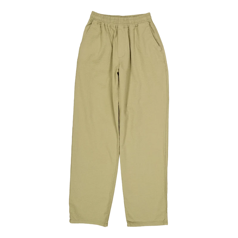 Calm Pants Olive Seersucker