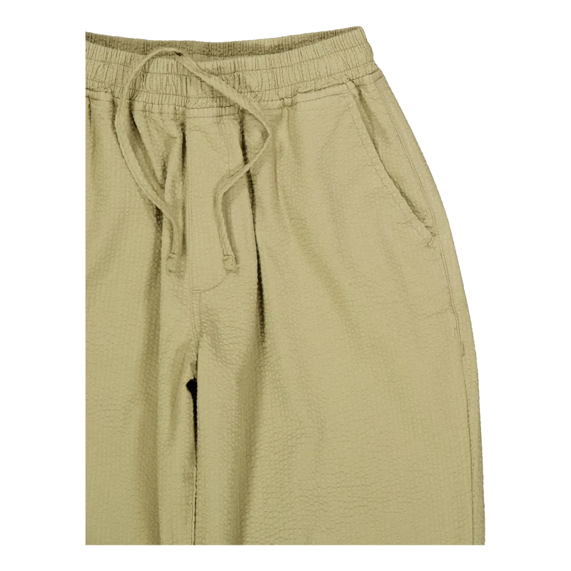 Calm Pants Olive Seersucker