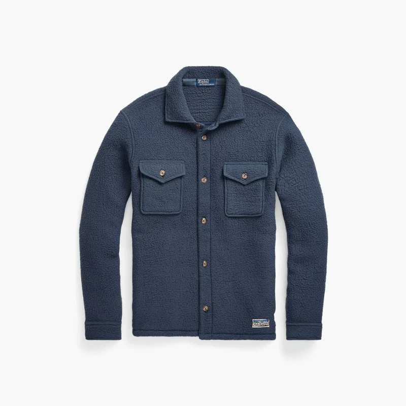Pile Fleece Overshirt Blue Corsair