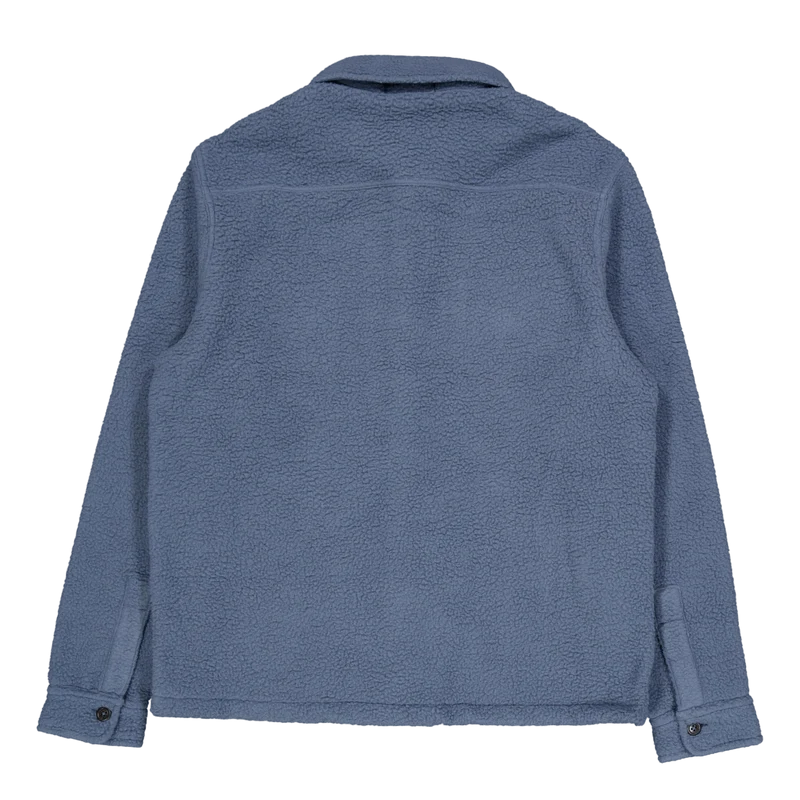 Pile Fleece Overshirt Blue Corsair