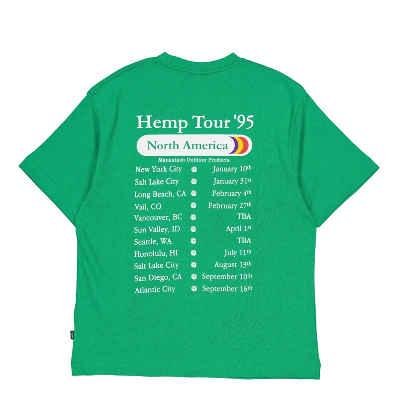 Hemp Tee Tour Grn
