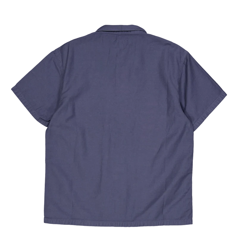 Cpo Short Sleeve Navy Sateen