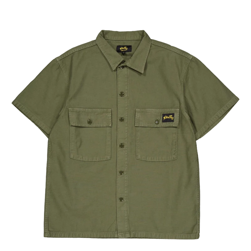 Cpo Short Sleeve Olive Sateen