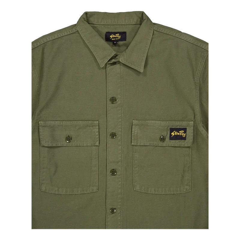 Cpo Short Sleeve Olive Sateen
