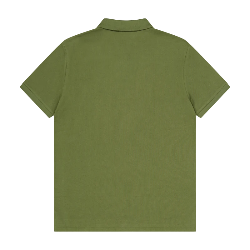 Custom Slim Fit Mesh Polo Shirt Dark Sage