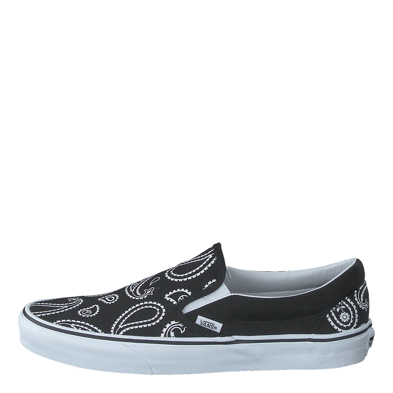 Ua Classic Slip-on (peace Paisley) Blk/trwht