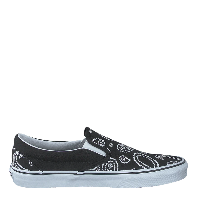 Ua Classic Slip-on (peace Paisley) Blk/trwht