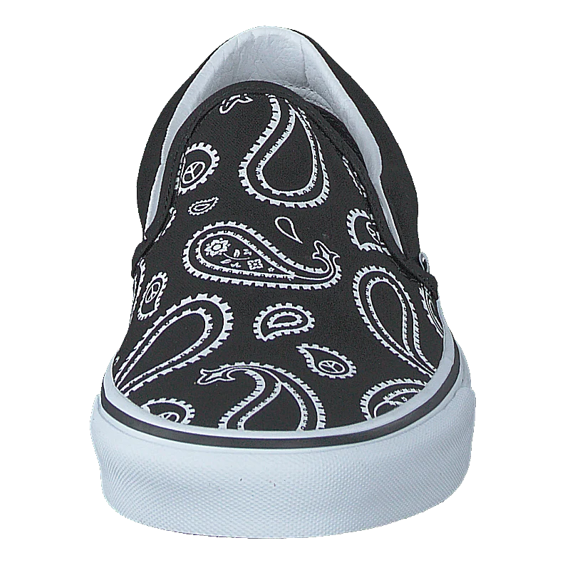 Ua Classic Slip-on (peace Paisley) Blk/trwht