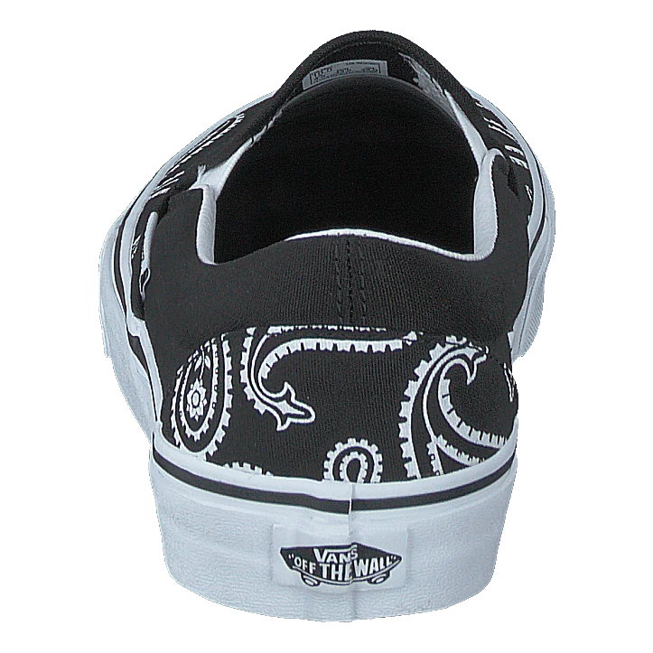 Ua Classic Slip-on (peace Paisley) Blk/trwht