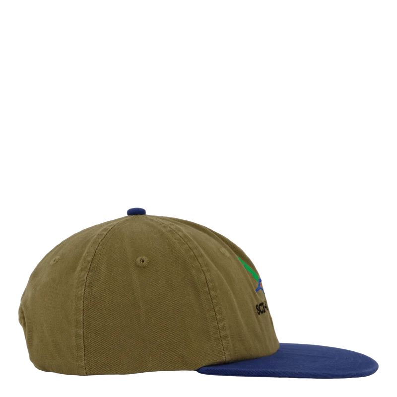 Humming Bird Hat Olive/navy