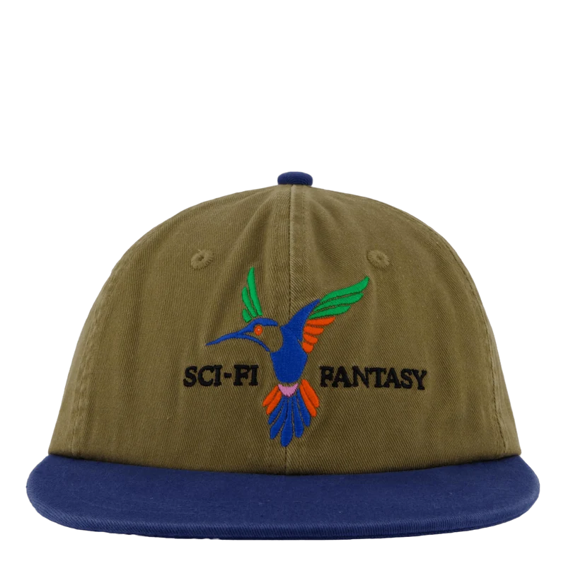Humming Bird Hat Olive/navy
