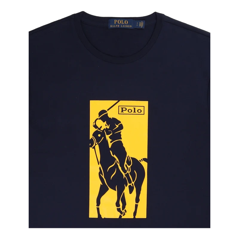 Custom Slim Fit Big Pony Logo T-Shirt Cruise Navy