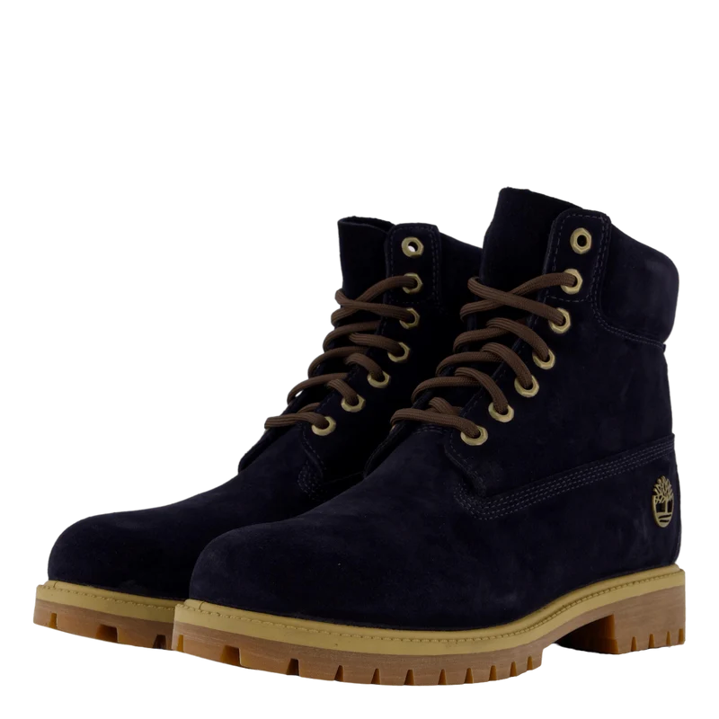 Timberland Heritage 6 Inch Lac Dark Blue Suede