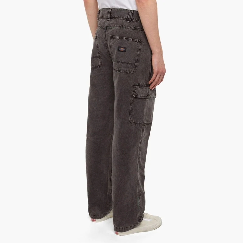 Newington Pant Dble Dye/acid Wash Black