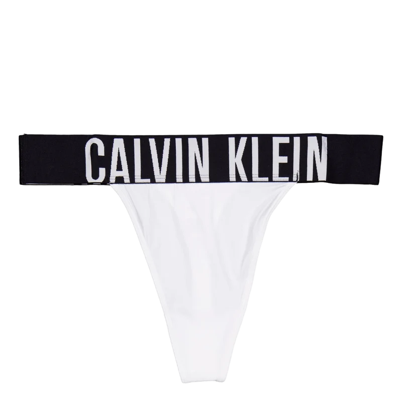 High Leg Thong White